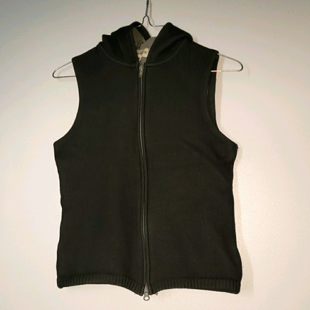 Dark Gray Vest with hood
